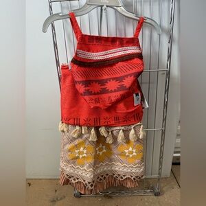 Disney Store Moana Dress Costume – Size 4 or 5/6 – New With Tags